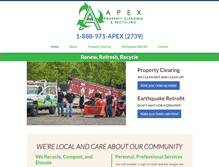 Tablet Screenshot of apexpropertyclearing.com